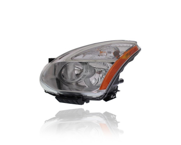 Headlight Assembly - Compatible/Replacement for '08-08 Nissan Rogue S/SL/2WD-Only - Halogen With Inner Lens - Left Hand - Driver - 26060JM00A