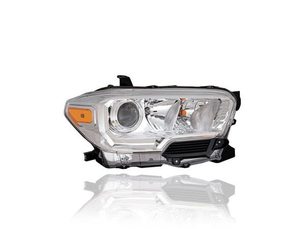 Headlight Assembly - Compatible/Replacement for '18-23 Toyota Tacoma SR5 - Halogen Without Fog Lamp, With Halogen Daytime Running Light - Right Hand - Passenger - 8111004251 CAPA