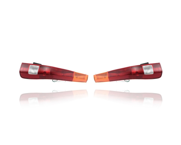 Tail Light - Compatible/Replacement for '02-04 Honda CR-V (Japan Built) - Pair, Left Driver + Right Passenger Set - 33501S9AA00, 33551S9AA00