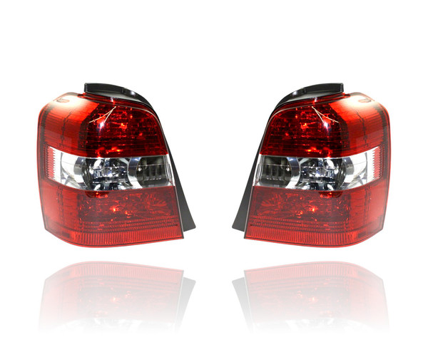 Tail Light - Compatible/Replacement for '04-07 Toyota Highlander - Pair, Left Driver + Right Passenger Set - 8155148090, 8156148090 CAPA