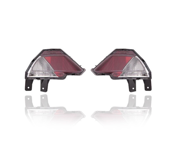 Tail Light - Compatible/Replacement for '16-18 Toyota RAV4/Hybrid (Japan Built) - Lower On Rear Bumper - Pair, Left Driver + Right Passenger Set - 8145742070, 8145642070 CAPA