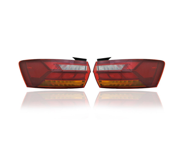 Tail Light Assembly - Compatible/Replacement for '19-19 VW Volkswagen Jetta/GLI Sedan - Outer On Body Quarter Panel, LED - Pair, Left Driver + Right Passenger Set - 17A945096A, 17A945095A