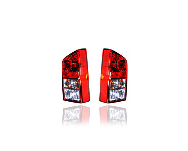 Tail Light Assembly - Compatible/Replacement for '05-12 Nissan Pathfinder - Pair, Left Driver + Right Passenger Set - 26550EA525, 26555EA525