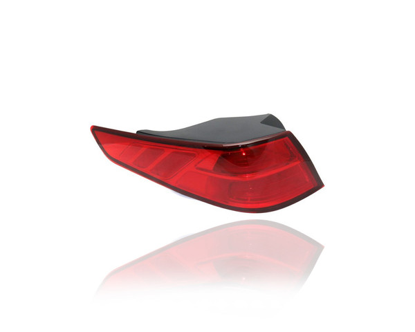 Tail Light Assembly - Compatible/Replacement for '14-15 Kia Optima LX/EX-Only (USA Built) - Outer On Body, Halogen - Left Hand - Driver - 924014C500 CAPA