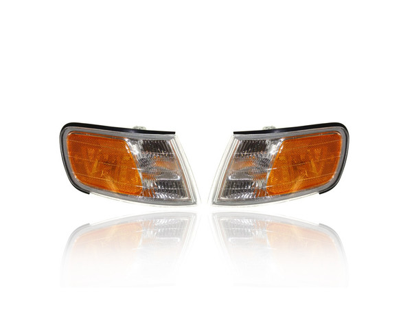 Cornering Light Assembly - Compatible/Replacement for '94-97 Honda Accord - Pair, Left Driver + Right Passenger Set - 34300SV4A02, 34350SV4A02 - CAPA