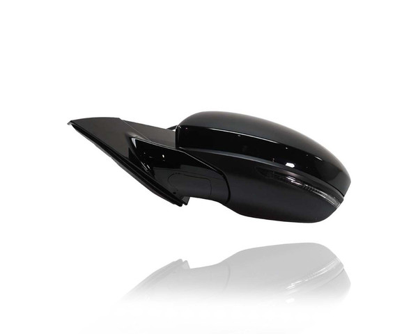 Door Mirror - Compatible/Replacement for '19-22 Nissan Altima SV/SL-Only - Powered, Heated, With Signal Lamp, Without Camera, Glossy-Black, Unpainted - Left Hand - Driver - 963026CA1B