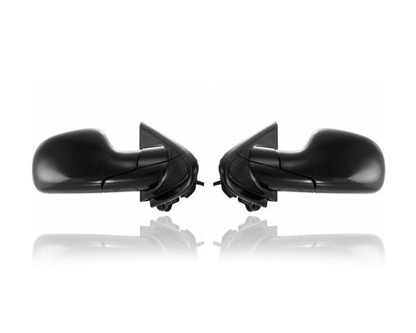 Door Mirror - Compatible/Replacement for '01-07 Dodge Caravan/Grand/Voyager/Town & Country - Powered, Heated, Without Memory - Pair, Left Driver + Right Passenger Set - 4894404AF, 4894405AF