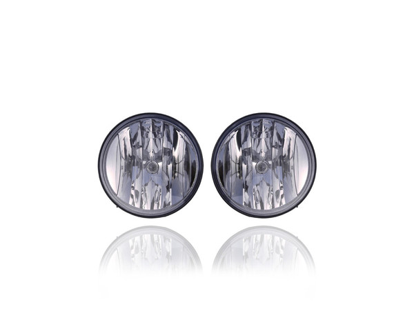 Fog Light Assembly - Compatible/Replacement for '07-13 GMC Sierra 15/25/3500, 09-13 Hybrid-1500 - Pair, Left Driver + Right Passenger Set - 25866496, 25866495 - CAPA