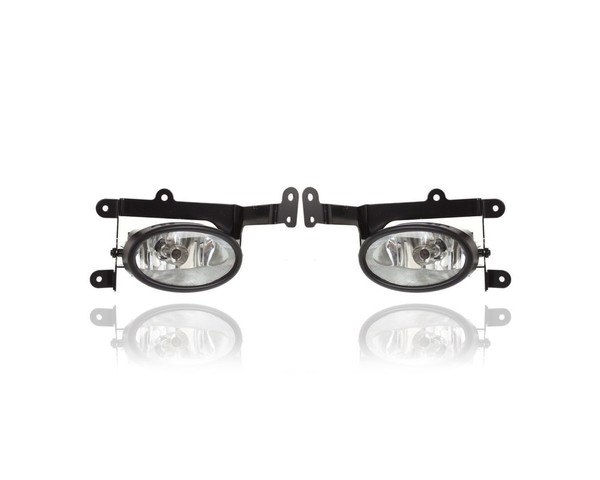 Fog Light Assembly - Compatible/Replacement for '98-07 Honda Accord, 01-08 Civic Sedan, 02-06 CR-V/RSX, 09-14 Fit - Dealer Installed Without Trim Cover - Pair Set - 08V31S5D1M101, 08V31S5D1M102