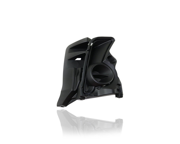 Fog Light Cover - Compatible/Replacement for '17-19 Toyota Highlander/Hybrid LE-Only - Without Hole, Textured Black - Right Hand - Passenger - 520300E040