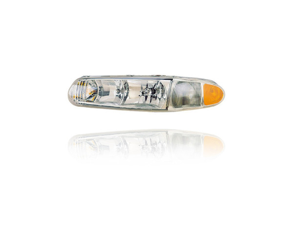 Headlight - Compatible/Replacement for '97-05 Buick Century, 97-04 Regal - With Cornering Lamp Hole - Left Hand - Driver - 19244639 - CAPA