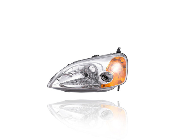 Headlight For 33151S5PA01 01-03 Honda Civic Coupe (Exclude Mexico-Build) - Left Hand - Driver