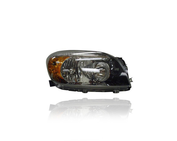 Headlight Assembly - Compatible/Replacement for '06-08 Toyota RAV4 Sport - Halogen Black Interior Bezel - Right Hand - Passenger - 8113042371