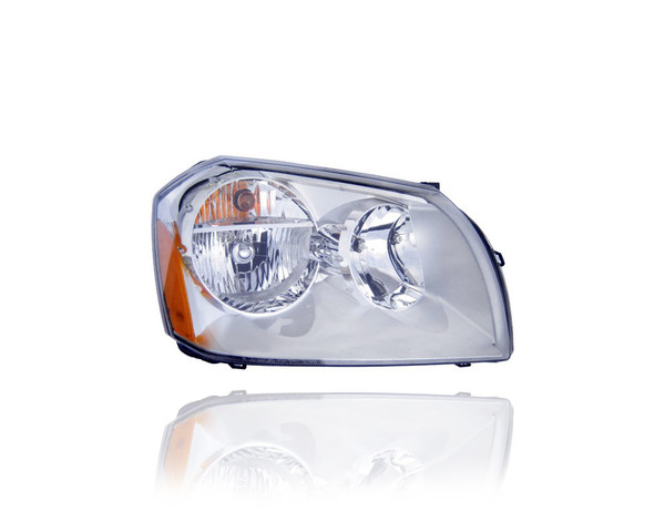Headlight Assembly - Compatible/Replacement for '05-07 Dodge Magnum RT/Roadtrack/SRT8 8Cy/5.7L-Hemi - With Chrome Bezel - Right Hand - Passenger - 4806058AG