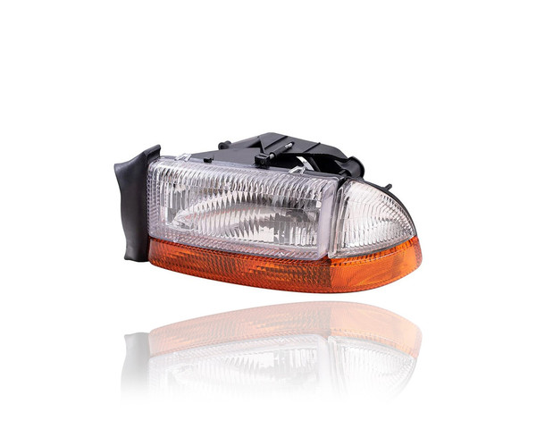 Headlight Assembly - Compatible/Replacement for '98-04 Dodge Dakota, 98-03 Durango - With Corner Lamp - Left Hand - Driver - 55055111AI - CAPA