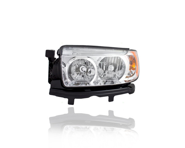 Headlight Assembly - Compatible/Replacement for '06-08 Subaru Forester, 07-08 Without Sport Package - Halogen - Left Hand - Driver - 84001SA471 - CAPA