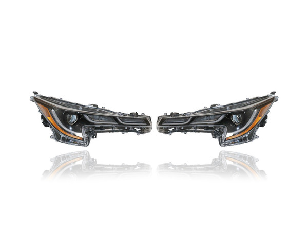 Headlight Assembly - Compatible/Replacement for '20-21 Toyota Corolla Sedan XLE/SE/XSE (North America Built), 20-21 Hybrid-LE - LED High Grade - Pair Set - 8111002S50, 8115002S50