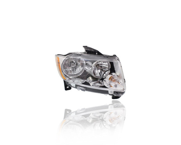 Headlight Assembly - Compatible/Replacement for '11-13 Jeep Grand Cherokee Laredo-Only - Halogen - Right Hand - Passenger - 55079378AF