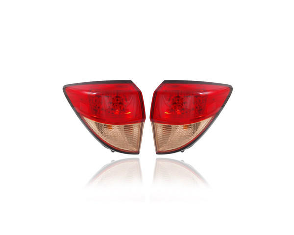 Tail Light - Compatible/Replacement for '16-18 Honda HR-V - Outer On Body - Pair, Left Driver + Right Passenger Set - 33502T7SA01, 33552T7SA01 - CAPA