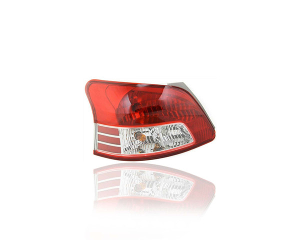 Tail Light - Compatible/Replacement for '07-12 Toyota Yaris Sedan Base-Only - Red Lens - Left Hand - Driver - 8156152550 - CAPA