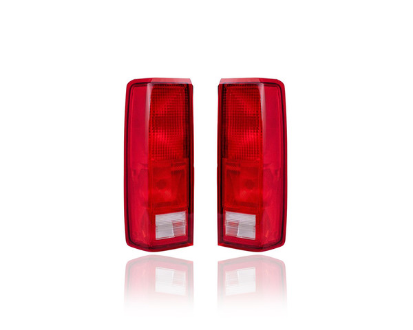 Tail Light - Compatible/Replacement for '85-05 Chevrolet Astro GMC Safari - Pair, Left Driver + Right Passenger Set - 5978024, 5978023
