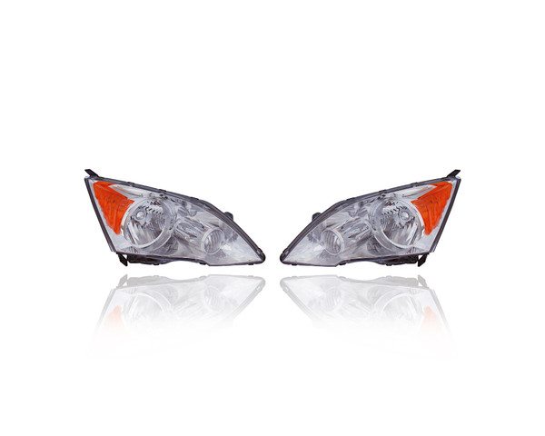 Headlight For HO2503129; HO2502129 07-11 Honda CR-V - Pair Left and Right Set