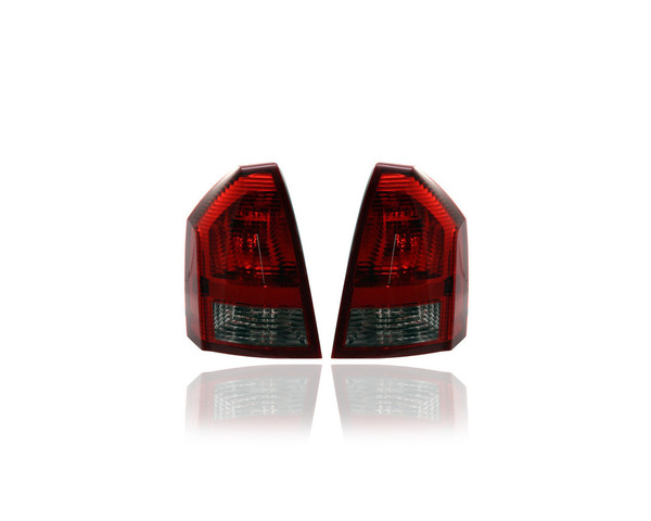 Tail Light Assembly - Compatible/Replacement for '05-07 Chrysler 300 2.7/3.5L - Pair, Left Driver + Right Passenger Set - 4805850AE, 4805851AE