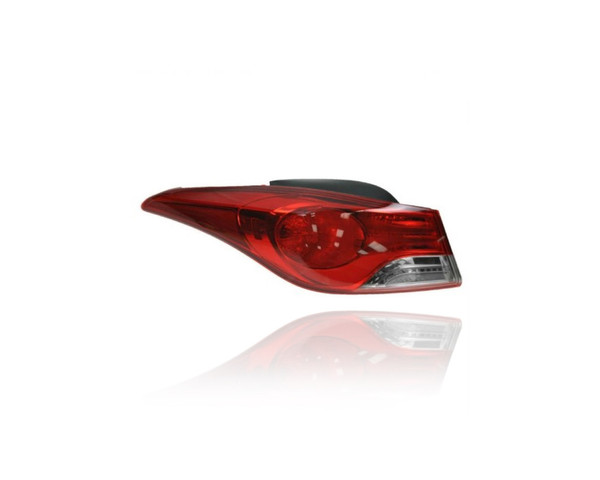 Tail Light Assembly - Compatible/Replacement for '14-16 Hyundai Elantra Sedan SE/Value (USA Built) - Outer On Body Halogen - Left Hand - Driver - 924013Y500 - CAPA