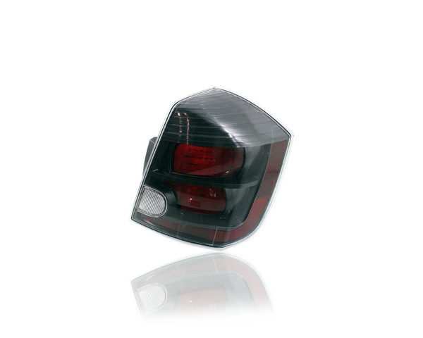 Tail Light Assembly - Compatible/Replacement for '10-12 Nissan Sentra SR/SE R/Spec V - Smoked Black Red Interior - Right Hand - Passenger - 26550ZT50B - CAPA