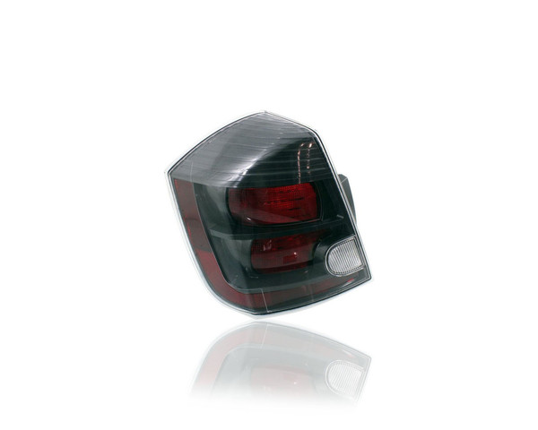 Tail Light Assembly - Compatible/Replacement for '10-12 Nissan Sentra SR/SE R/Spec V - Smoked Black Red Interior - Left Hand - Driver - 26555ZT50B - CAPA
