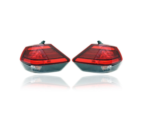 Tail Light Assembly - Compatible/Replacement for '17-17 Nissan Rogue/Hybrid - Halogen, Outer On Body Quarter Panel - Pair, Left Driver + Right Passenger Set - 265506FL0C, 265556FL0C - CAPA