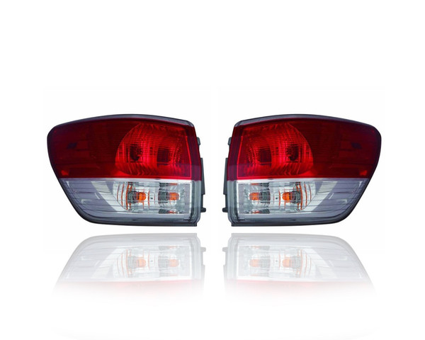 Tail Light Assembly - Compatible/Replacement for '13-16 Nissan Pathinder - Pair, Left Driver + Right Passenger Set - 265503KA0A, 265553KA0A - CAPA