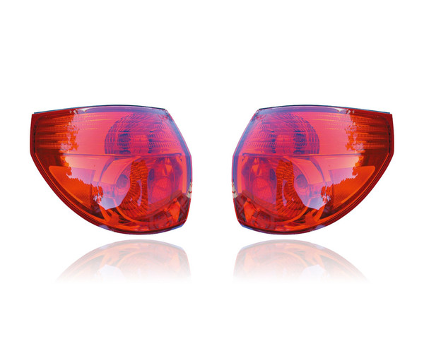 Tail Light Assembly - Compatible/Replacement for '06-10 Toyota Sienna - Outer On Body Quarter Panel - Pair, Left Driver + Right Passenger Set - 81550AE020, 81560AE020 - CAPA