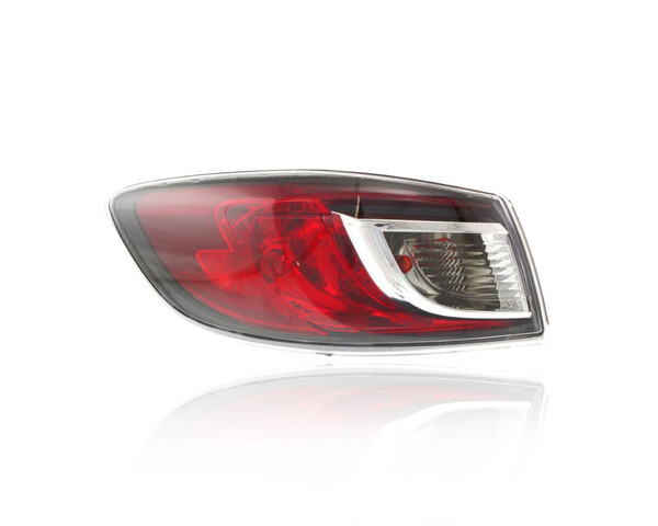 Tail Light Assembly - Compatible/Replacement for '10-13 Mazda Mazda3 Sedan i-SV/i-Sport/i-Touring/s-Sport - Halogen Outer On Body - Left Hand - Driver - BBM451160G