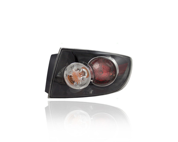 Tail Light Assembly - Compatible/Replacement for '07-09 Mazda Mazda3 Sedan iSport/sSport/iTouring/sTouring - Halogen Outer On Body Quarter Panel - Right Hand - Passenger - BR5H51150C