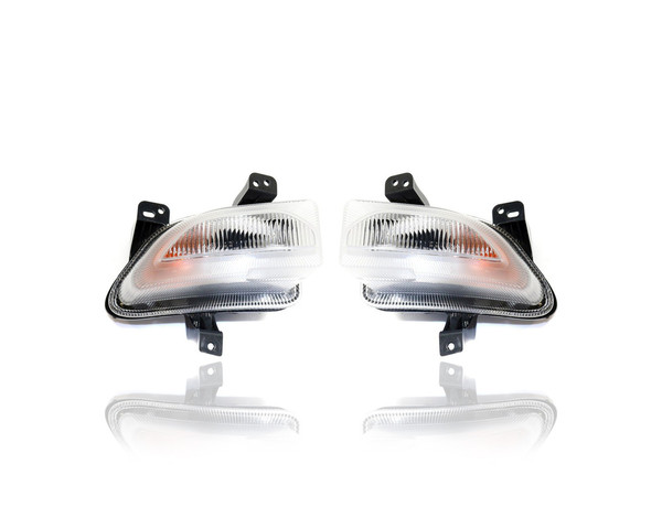 Turn Signal - Parking Light Assembly - Compatible/Replacement for '15-18 Jeep Renegade - Pair, Left Driver + Right Passenger Set - 68256431AA, 68256432AA