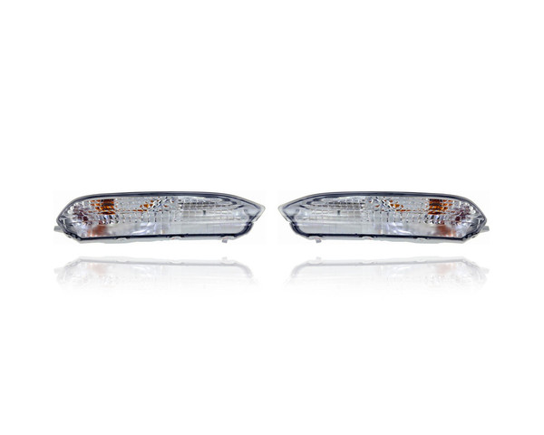 Turn Signal Light Assembly - Compatible/Replacement for '16-18 Honda Pilot (Exclude LX-Trim) - With Sensing, Without Parking Lamp - Pair Set - 33300TG7A11, 33350TG7A11 CAPA