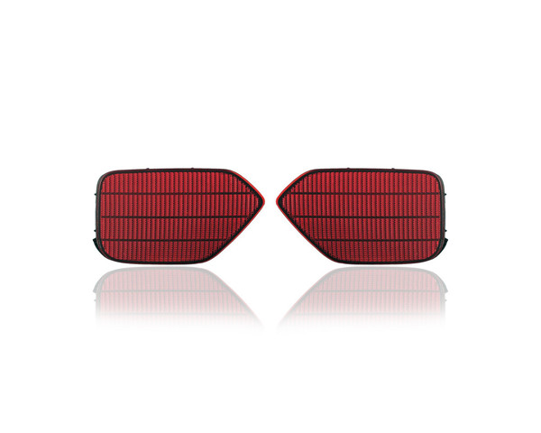 Bumper Reflector - Compatible/Replacement for '18-23 Subaru Crosstrek, 19-22 Crossstrek Hybrid - Rear - Pair, Left Driver + Right Passenger Set - 84913AL161, 84913AL171 - CAPA