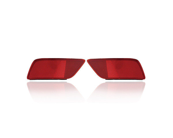 Bumper Reflector - Compatible/Replacement for '19-21 Subaru Forester - Rear - Pair, Left Driver + Right Passenger Set - 84551SJ000, 84551SJ010