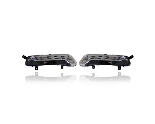 Daytime Running Light - Compatible/Replacement for '14-20 Chevrolet Impala LTZ - LED - Pair, Left Driver + Right Passenger Set - 22931248, 22931247