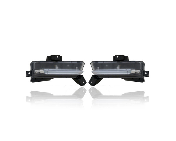 Daytime Running Light - Compatible/Replacement for '16-18 Chevrolet Camaro 1/2SS - HID - Pair, Left Driver + Right Passenger Set - 23433654, 23433655 - CAPA