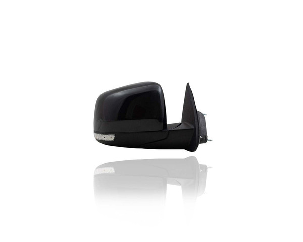 Door Mirror - Compatible/Replacement for '11-19 Dodge Durango SXT/GT/RT/SRT - Powered, Heated, With Signal & Memory, Without Blind Spot, Black Unpainted - Right Hand - Passenger - 5SH44TZZAF