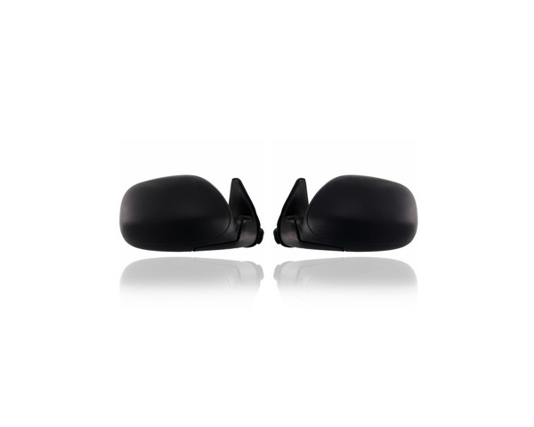 Door Mirror - Compatible/Replacement for '00-06 Toyota Tundra-Base/Regular/Access Cab - Manual - Pair, Left Driver + Right Passenger Set - 879100C030, 879400C030
