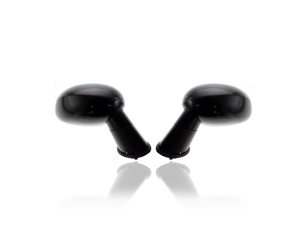 Door Mirror - Compatible/Replacement for '08-14 Dodge Challenger (Exclude SE/SXT/RT) - Powered, Heated - Pair, Left Driver + Right Passenger Set - 1GE18AXRAE, 1GE19AXRAE