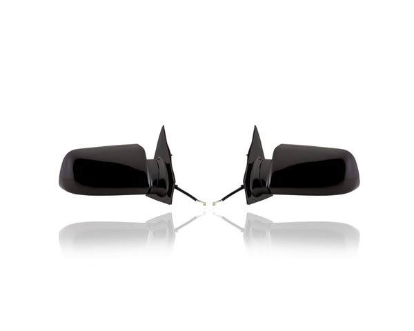 Door Mirror - Compatible/Replacement for '85-98 Chevrolet Astro/Safari Van Below-Eyeline - Powered - Pair, Left Driver + Right Passenger Set - 15711940, 15001801
