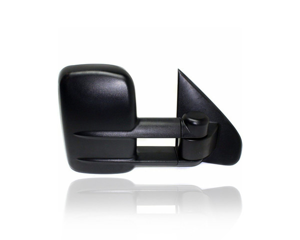 Door Mirror - Compatible/Replacement for '14-18 Chevrolet Silverado/GMC Sierra 1500, 15-19 2500/3500 - Manual, Extendable Dual Arm Tow Type - Right Hand - Passenger - 22820396