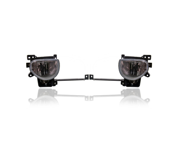 Fog Light Assembly - Compatible/Replacement for '09-11 Acura TL - Pair, Left Driver + Right Passenger Set - 33900TK4A01, 33950TK4A01
