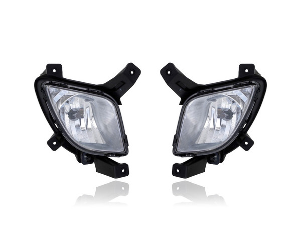 Fog Light Assembly - Compatible/Replacement for '10-15 Hyundai Tucson - Pair, Left Driver + Right Passenger Set - 922022S000, 922012S000