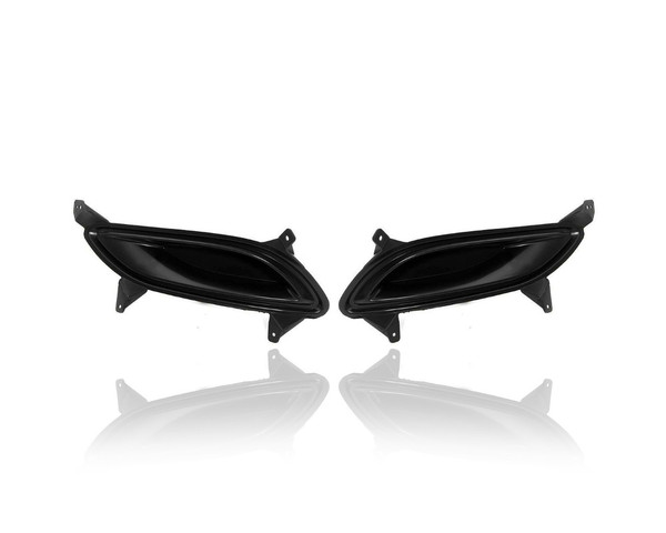 Fog Light Cover - Compatible/Replacement for '11-13 Hyundai Sonata - Pair, Left Driver + Right Passenger Set - 865243S000, 865233S000