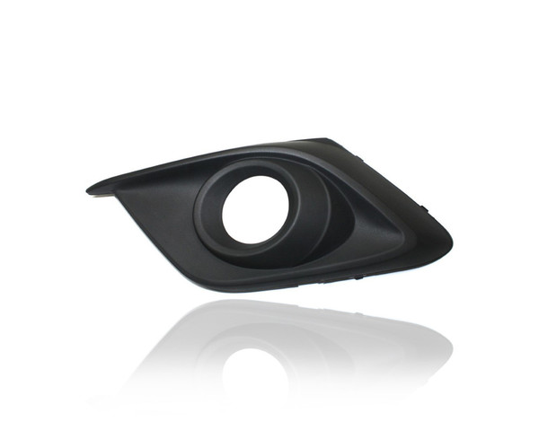 Fog Light Cover - Compatible/Replacement for '14-16 Mazda Mazda3 Sedan/Hatchback I/S/Touring/Grand Touring - With Fog Lamp Hole, Chrome - Left Hand - Driver - BHR150C21A